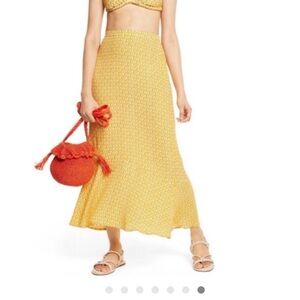 RHODE for Target  Dainty Lotus  Midi Skirt